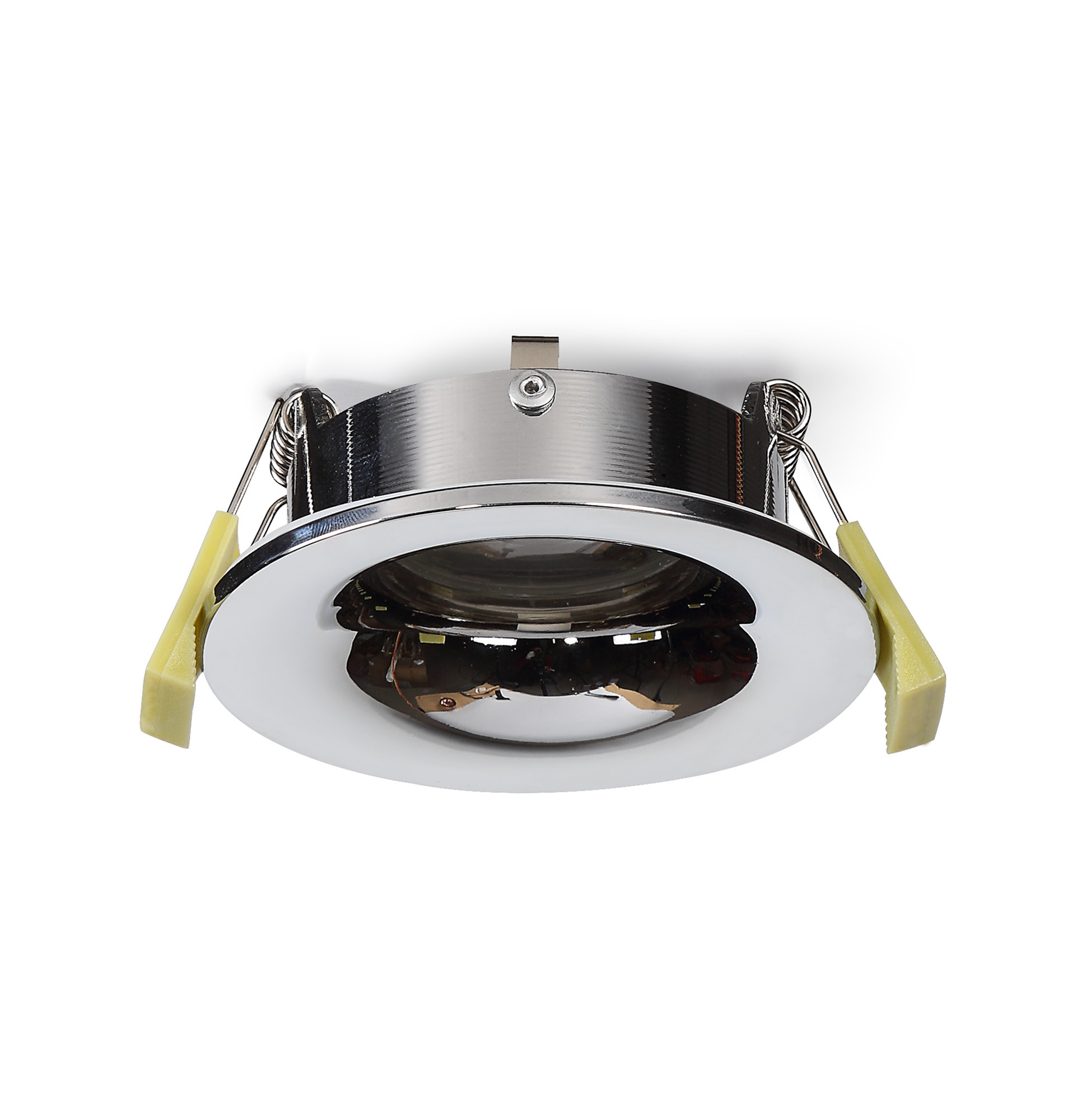 Bruve GU10 Recessed Round Polished Chrome IP65 Downlighter, Cut-Out 68mm DX200402  Dlux Bruve IP65